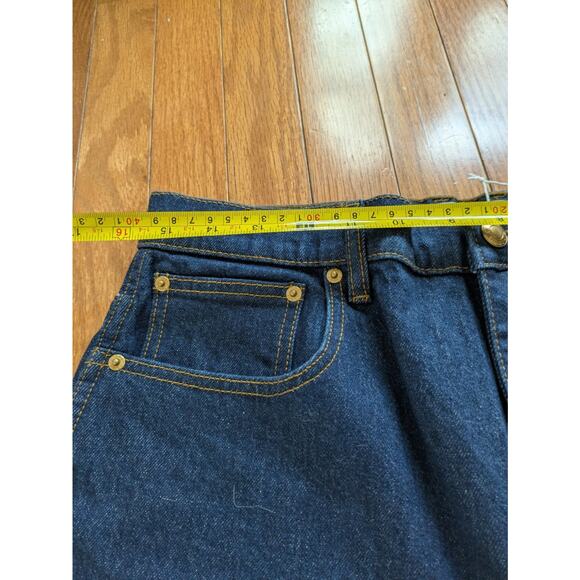 Tory Burch High Rise Straights Jeans Dark Wash Size 32 Excellent Condition - Picture 8 of 9
